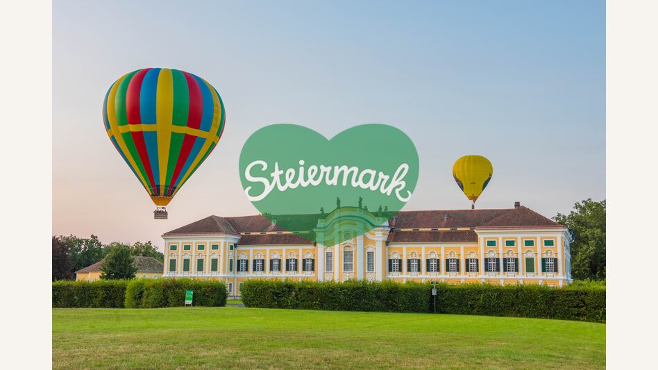 Ballonfahren beim Schloss Schielleiten im ApfelLand | ©  Oststeiermark Tourismus | Helmut Schweighofer