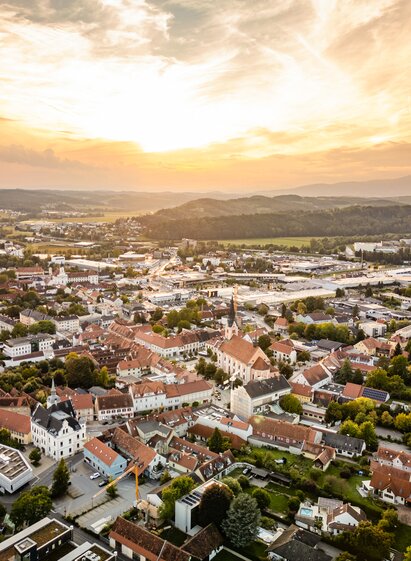 Luftaufnahme von Gleisdorf in der Oststeiermark | © 
Oststeiermark Tourismus | Karl Schrotter Photograph