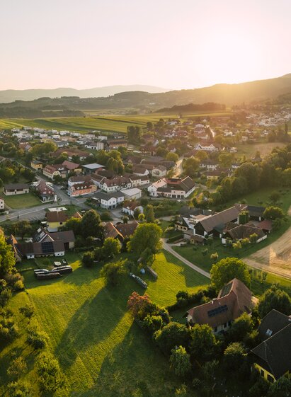 Luftaufnahme von Hartberg Umgebung in der Oststeiermark | ©  Oststeiermark Tourismus |  Bernhard Bergmann