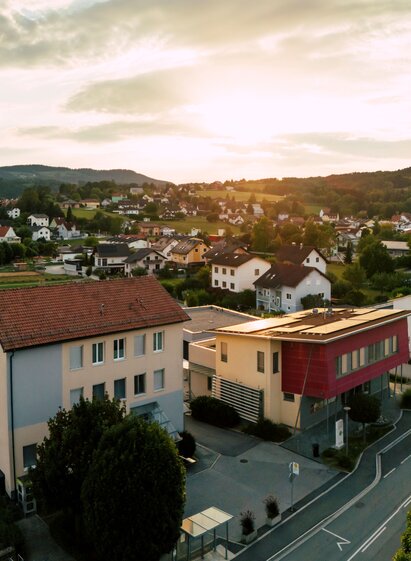 Aerial view of Rohrbach an der Lafnitz in Eastern Styria | ©  Oststeiermark Tourismus |  Bernhard Bergmann