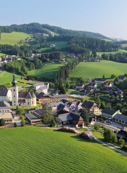 Ortskern in St. Jakob im Walde in der Oststeiermark | © Oststeiermark Tourismus | Kurt Elmleitner