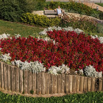 Flower heart in St. Lorenzen in Eastern Styria | ©  Oststeiermark Tourismus |  Bernhard Bergmann