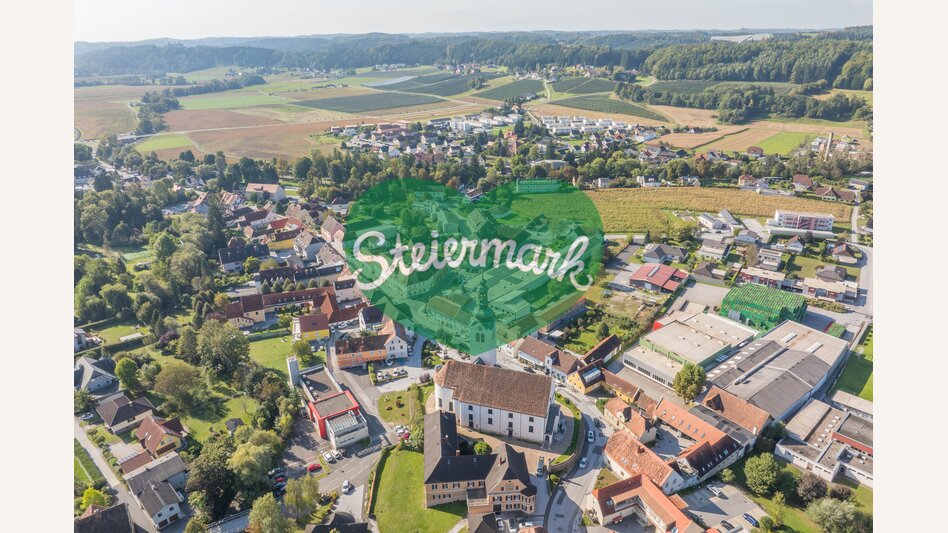 Luftaufnahme in St Ruprecht an der Raab | ©  Oststeiermark Tourismus | Helmut Schweighofer