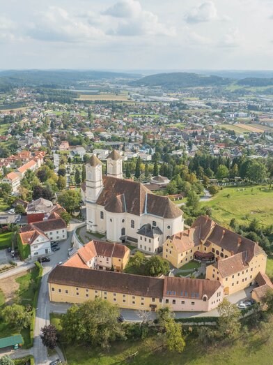 Aerial view church in Thannhausen in Weiz | ©  Oststeiermark Tourismus