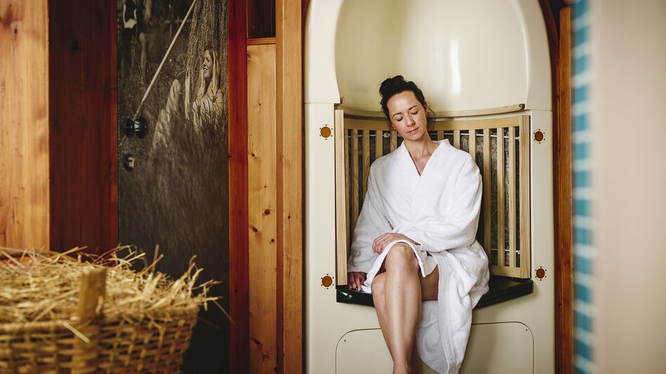 Kraxenofen im Wellnessbereich