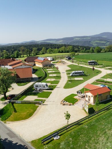 Aerial view of Wechselland-Camping in Eastern Styria | © Wechselland-Camping Lorenza | Feldhofer