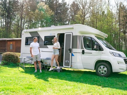 Camping at the Hutterbod in eastern Styria