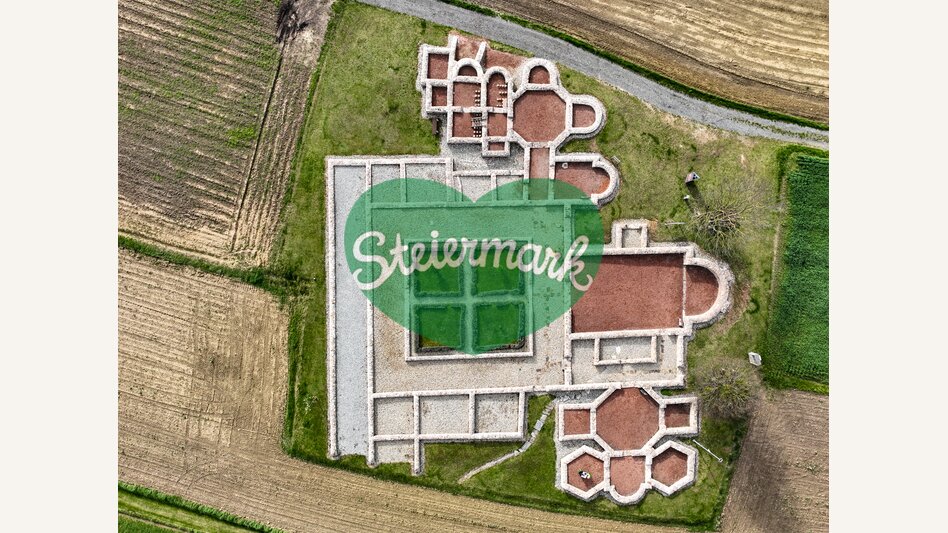 Luftaufnahme von der Villa Rustica in der Oststeiermark | ©  Oststeiermark Tourismus | RKP Marketing GmbH