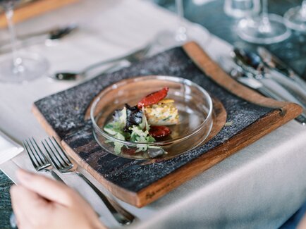 Vorspeise im Restaurant in der Oststeiermark