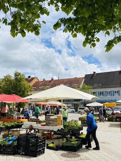 Bauernmarkt mit Direktvermarktern in Gleisdorfaus der Oststeiermark | © TV Oststeiermark | Stadtmarketing Gleisdorf