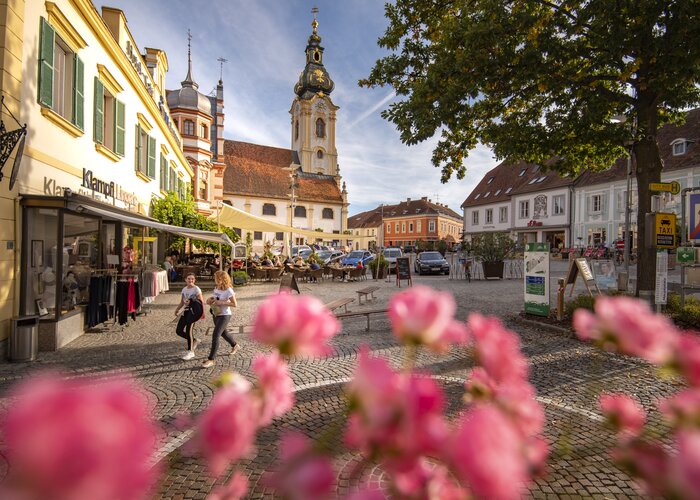 Spring on the main square of Hartberg in Eastern Styria | © TV Oststeiermark | Bernhard Bergmann