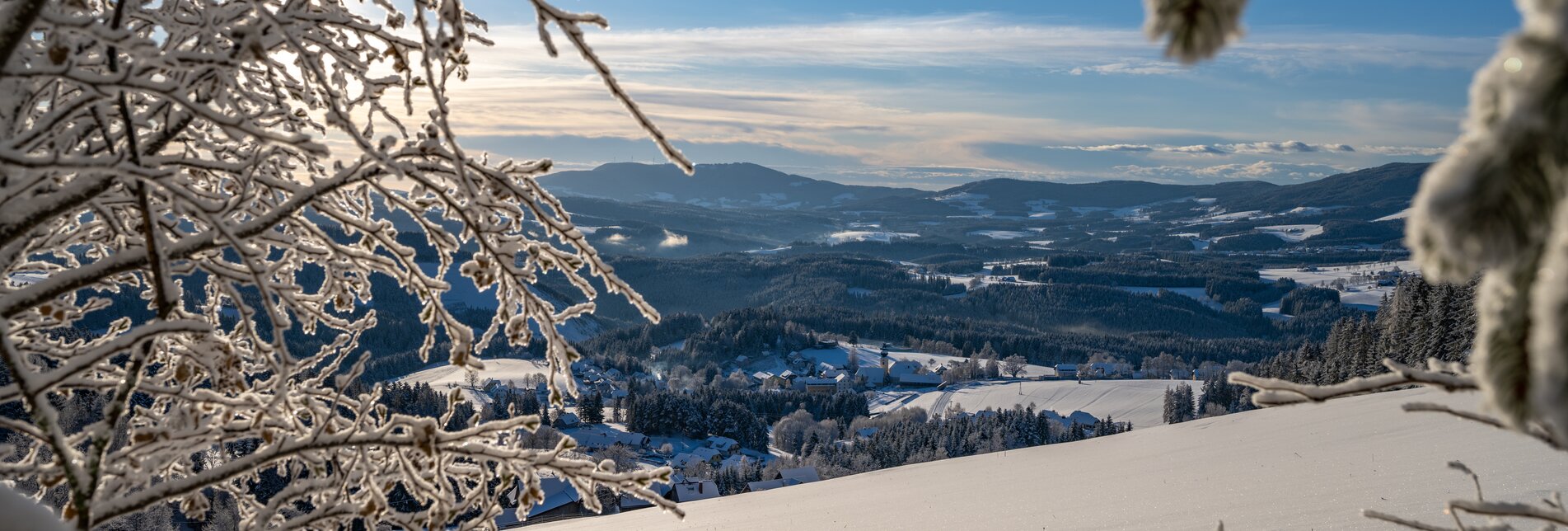Winterlandschaft in der Oststeiermark