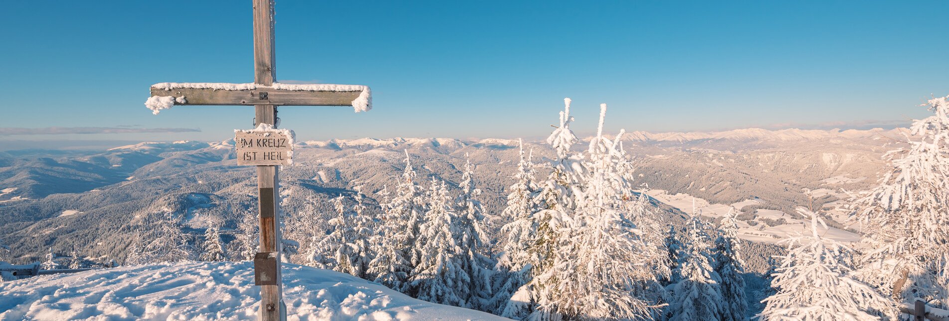 Grebenzen Gipfelkreuz Winter | © TVB Murau | René Hochegger