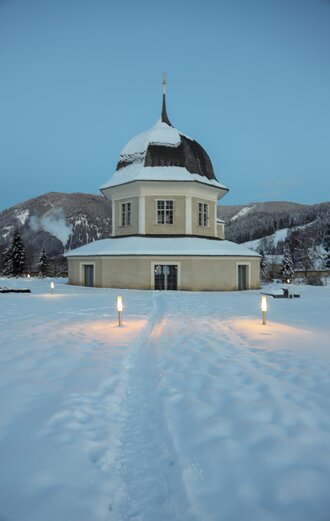 Pavillon im Stiftsgarten im Winter | © TV Murau | Nina Kraxner