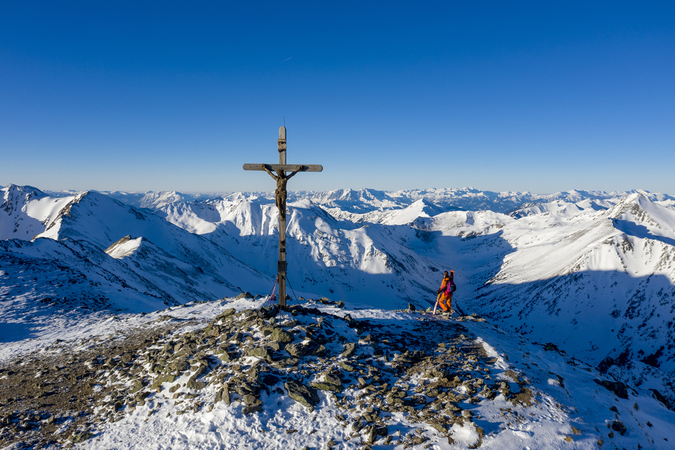 Skitour Gipfelkreuz Greim | © Holzwelt Murau | Tom Lamm