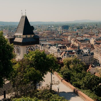 Blick vom Grazer Uhrturm  | © Region Graz | studio draussen