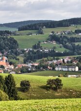 Panoramablick auf Semriach im Grazer Bergland