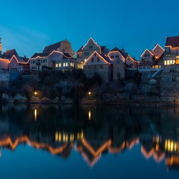Evening Skyline of Frohnleiten on the Mur | © TV Erlebnisregion Graz | Harry Schiffer