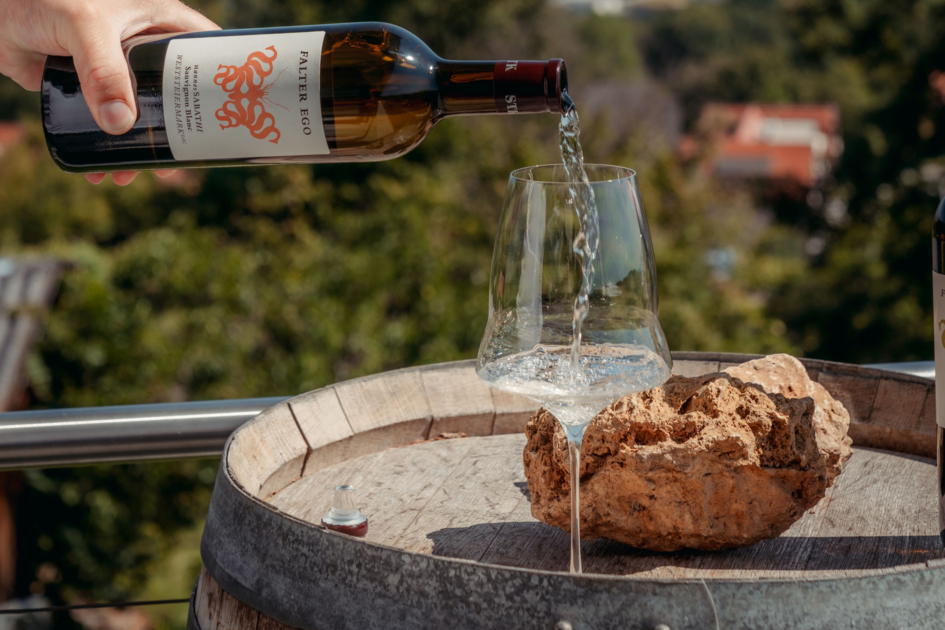 Graz city wine Falter Ego at Kehlberg – vineyard view over Graz | © Graz Region | studio draussen
