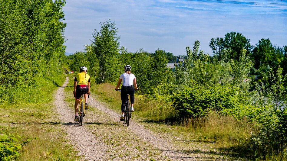 Radfahren in den Murauen in Kalsdorf bei Graz