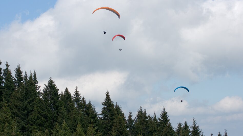Paragleiten am Schöckl in luftiger Höhe