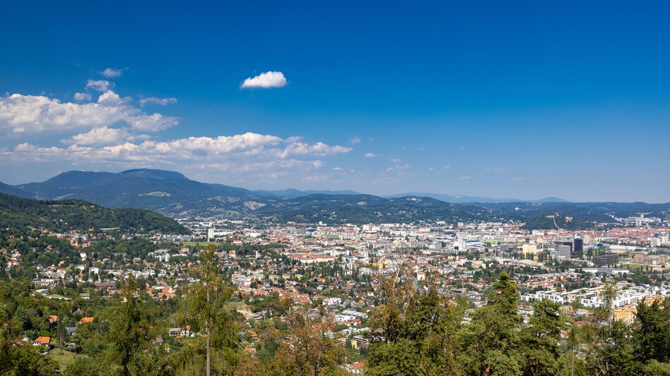Blick über Graz vom Buchkogel