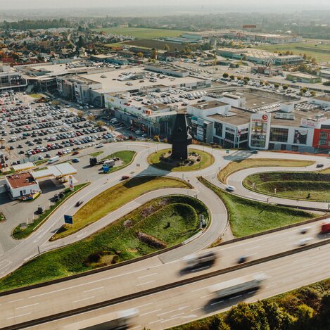 Luftaufnahme der ShoppingCity Seiersberg | © ShoppingCity Seiersberg