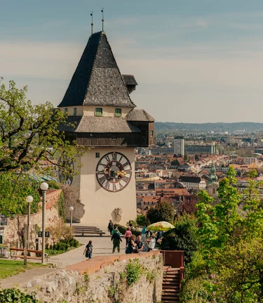 Der Grazer Uhrturm  | © Region Graz | studio draussen