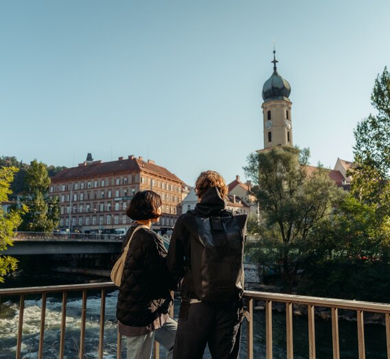 Graz an der Mur – Blick auf Franziskanerkirche | © TV Region Graz | studio draussen