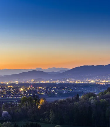 Evening Panorama of the Graz Region | © Graz Region | pixelmaker.at