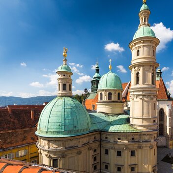 Mausoleum und der Grazer Dom | © Graz Tourismus | Harry Schiffer