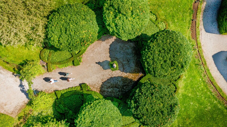 Schlosspark Eggenberg in Graz aus der Vogelperspektive | © Graz Tourismus | Mias Photoart