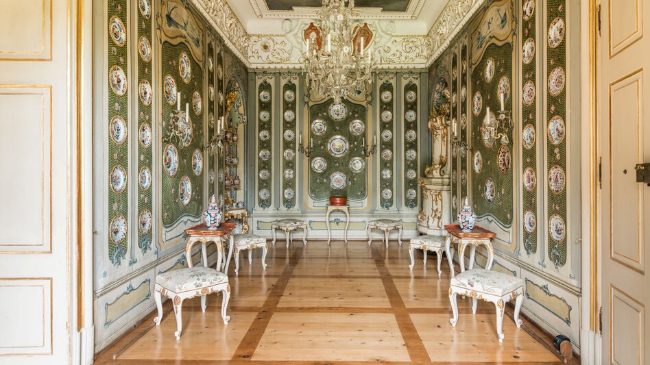 Prunkraum mit Porzellandekor in Schloss Eggenberg in Graz | © Graz Tourismus | Mias Photoart