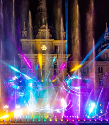 Spettacolo di Capodanno con luci nella piazza di Graz | © Erwin Scheriau | Erwin Scheriau