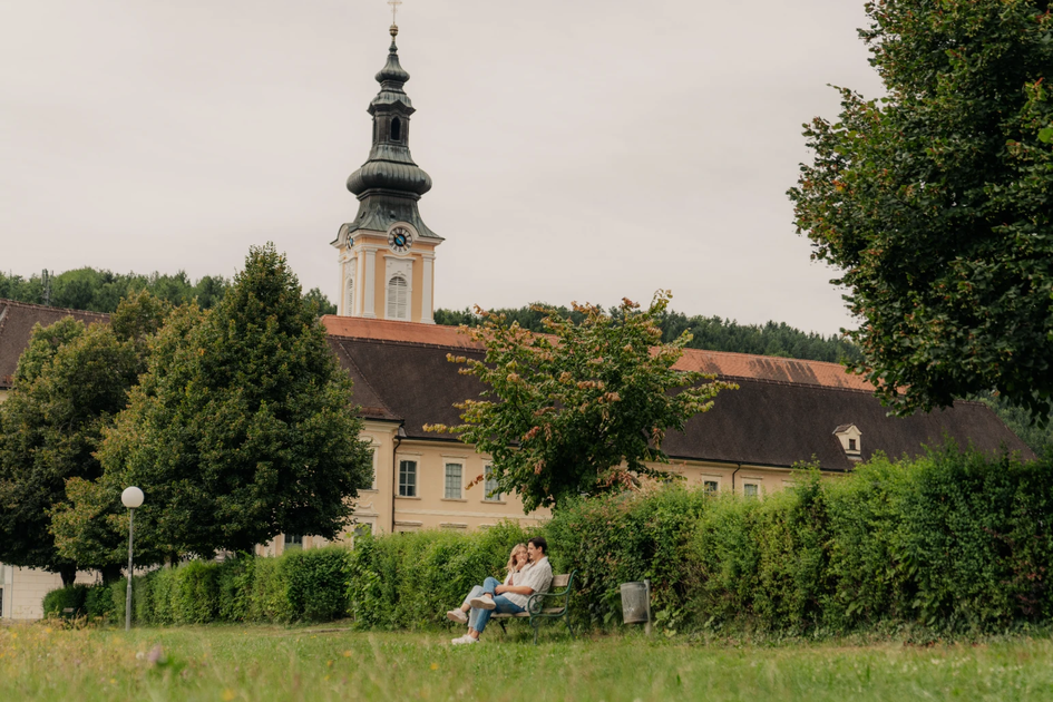 Rein Abbey near Graz with park and church | © Graz Region | studio draussen