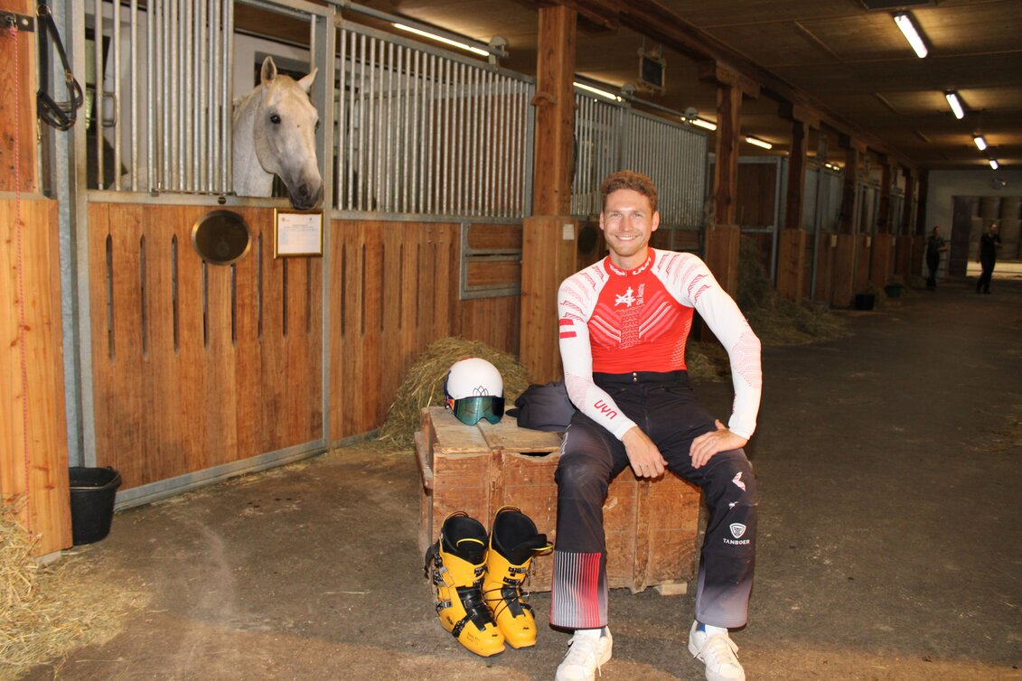 Arvid Auner meets Lipizzaner | © Region Graz | Rene Lederer