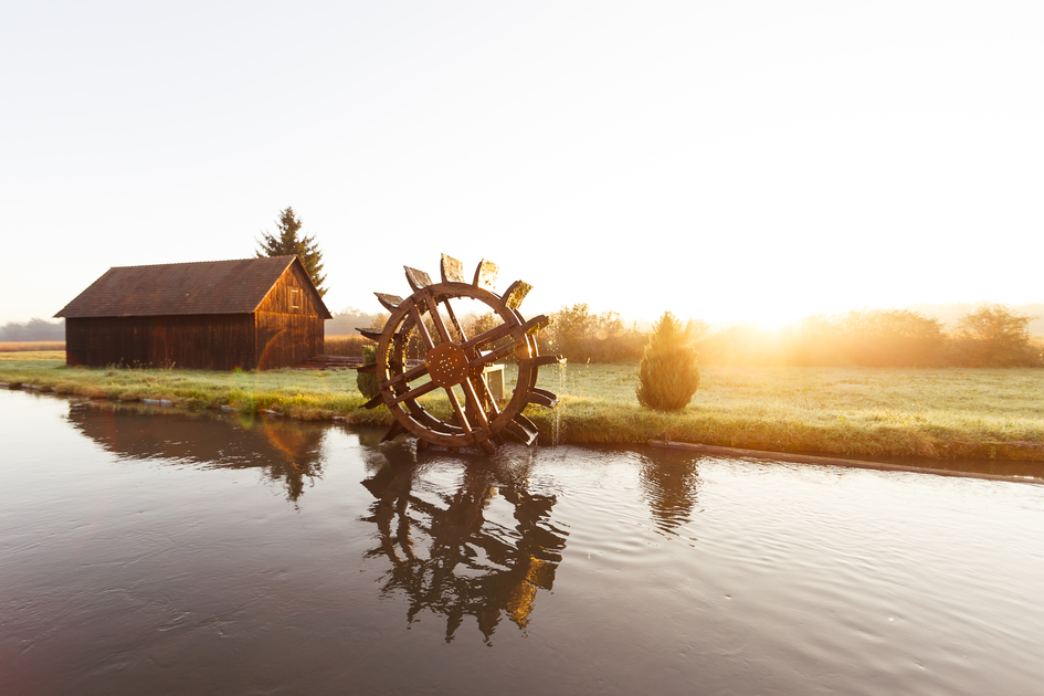 Vollmund beim Mühlrad der Haindl-Mühle | © Stiefkind Fotografie | Stiefkind