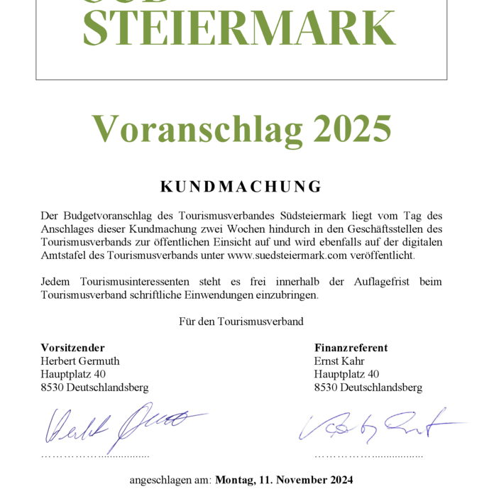 Kundmachung 2025 - TV Südsteiermark.pdf