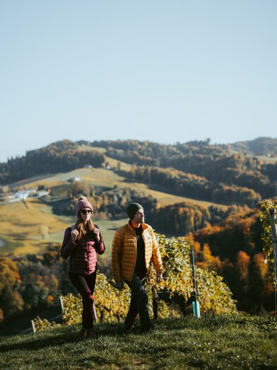 Wandererlebnis im Herbst | © Tourismusveband Südsteiermark | Lukas Elsneg 