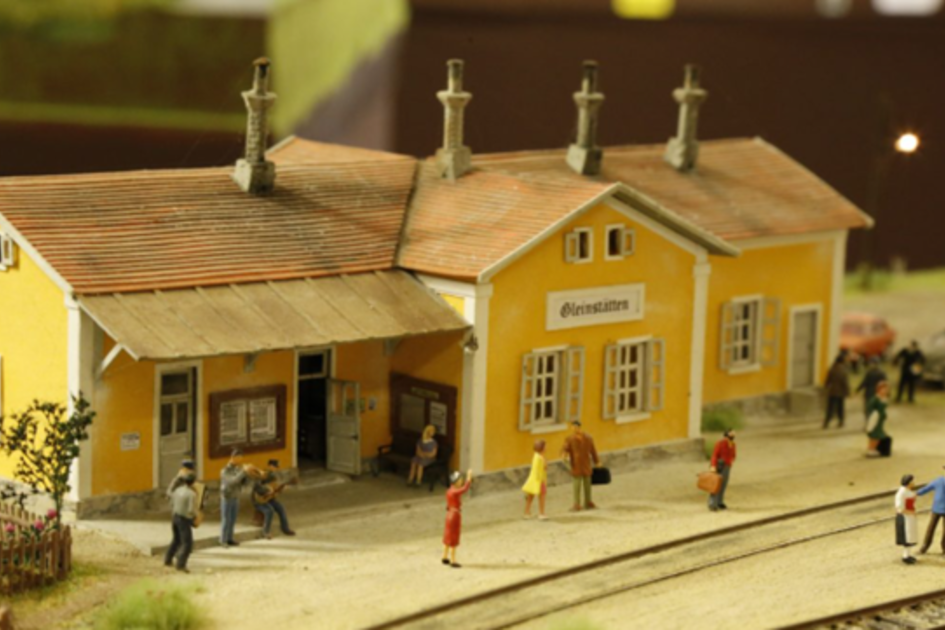 Bahnhof Gleinstätten als Modell