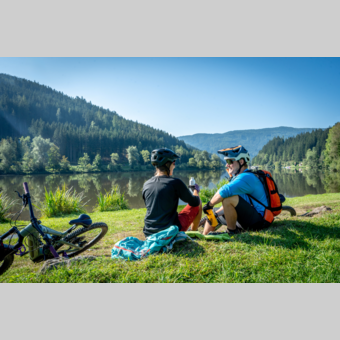 Pause am Trabochersee | © Erzberg-Leoben | Jesse Streibl