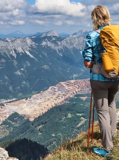 Blick auf den Erzberg vom Stadelstein | © TV Erzberg Leoben | WEGES OG