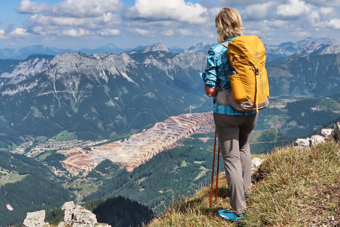 Blick auf den Erzberg vom Stadelstein | © TV Erzberg Leoben | WEGES OG
