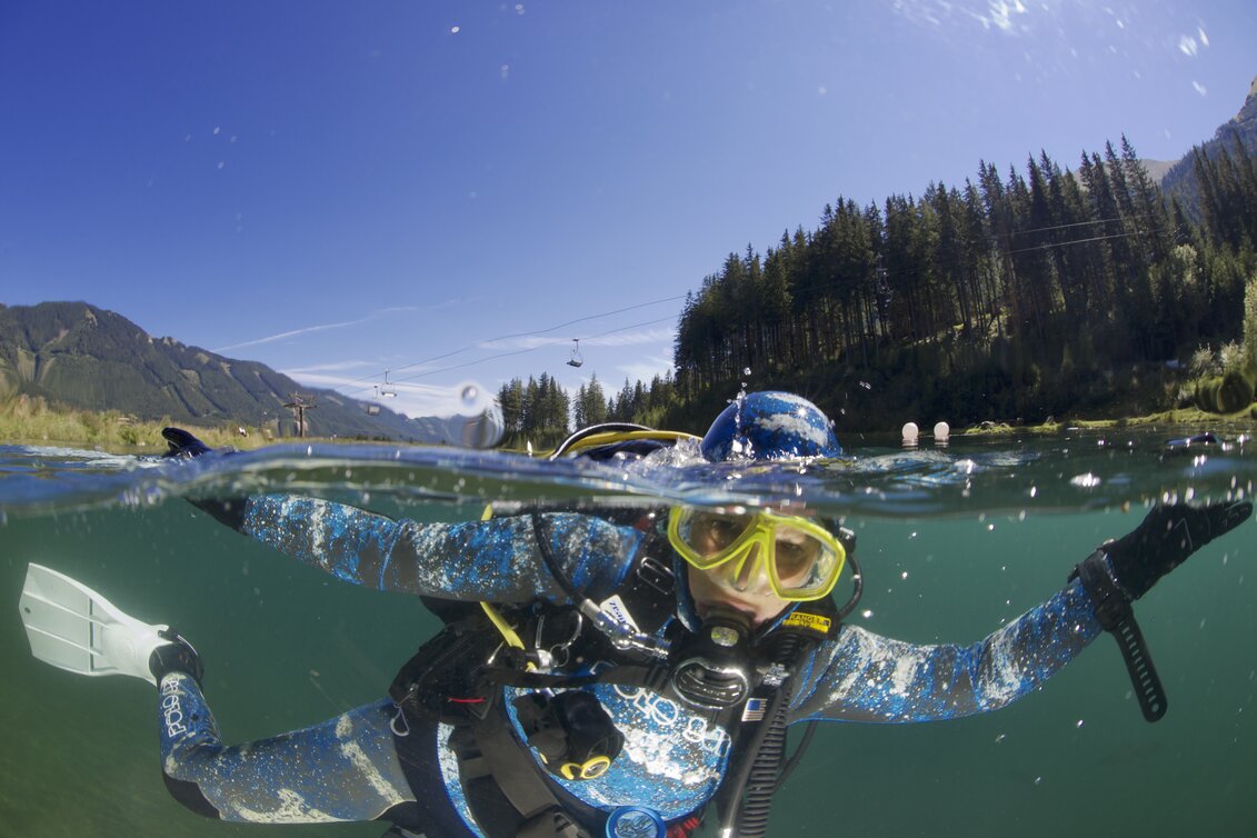 Hoch hinaus zum Abtauchen im Grüblsee | © Alpenaquarium Grüblsee | Heinz Toperczer