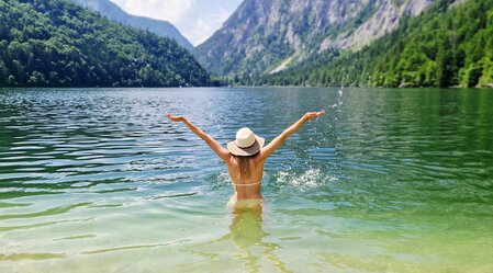 Baden im Leopoldsteinersee | © Erzberg-Leoben | Alpencup