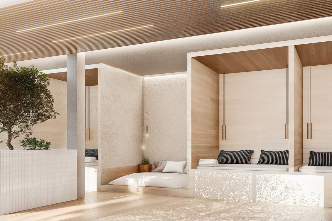 Rendering Liegekoje | © Asia Hotel & Spa Leoben | Schulz Architektur ZT GmbH