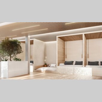 Rendering Liegekoje | © Asia Hotel & Spa Leoben | Schulz Architektur ZT GmbH