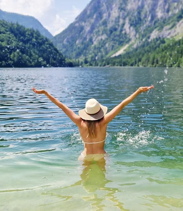 Baden im Leopoldsteinersee | © Erzberg-Leoben | Alpencup