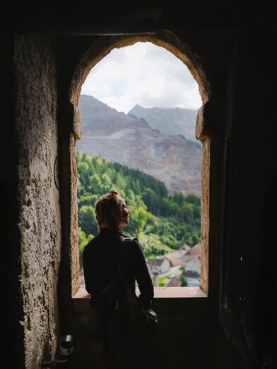 Ausblick vom Schichtturm auf den Erzberg | © Erzberg-Leoben | valantic Austria