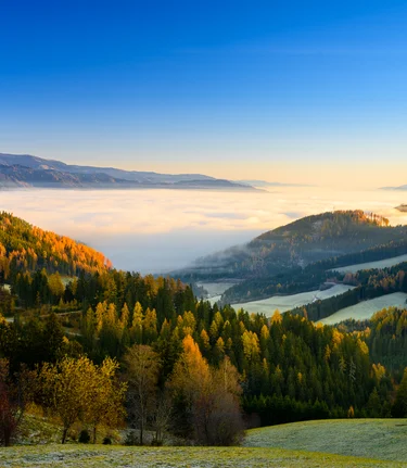 Herbst im Murtal | © Robert Sommerauer | TV Murtal | Nur im Zusammenhang mit dem Tourismusverband Murtal/ der Erlebnisregion Murtal verwenden.